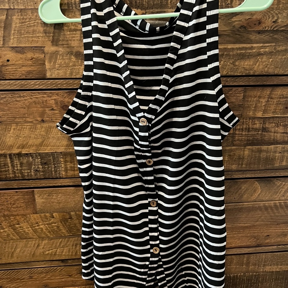 2 striped tank tops